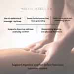 Benefits of Swastik Fennel Essential Oil including digestive wellness support, grounding aroma, abdominal massage use, and comfort-focused self-care rituals.