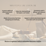 Benefits of Swastik Italian Lemon Essential Oil including uplifting aromatherapy, refreshing diffuser rituals, radiant skincare wellness, and positivity-focused self-care practices.