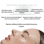 Benefits of Swastik Ylang Ylang Essential Oil including luxurious aromatherapy, emotional balance, calming diffuser rituals, radiant skincare wellness, and restorative self-care practices.