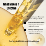 gamma linolenic acid and omega 6 fatty acids in evening primrose oil help calm skin and repair barrier