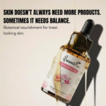 Premium Swastik Geranium Essential Oil bottle styled in soft luxury skincare aesthetics for skin rejuvenation, balance, and botanical facial rituals.