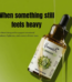 Swastik Anahata heart chakra oil bottle with message about emotional balance, inner ease, and releasing heaviness