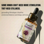 Premium Swastik Himalayan Jatamansi Essential Oil bottle styled in luxury Ayurvedic wellness aesthetics for meditation, grounding rituals, and emotional balance.