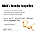 jojoba oil mimics natural sebum to regulate oil and balance skin without clogging pores