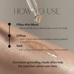German chamomile essential oil usage guide featuring bedtime diffuser rituals, pillow mist routines, relaxing bath wellness, and nighttime self-care practices.
