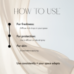 Guide showing how to use lemongrass essential oil in diffuser, spray, and diluted application