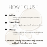 Marjoram essential oil usage guide featuring diffuser rituals, evening wellness routines, massage self-care, and calming bath steam practices.