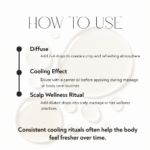 Peppermint essential oil usage guide featuring cooling body massage rituals, scalp wellness routines, diffuser practices, and refreshing bath steam self-care.