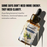 Premium Swastik Juniper Berry Essential Oil bottle styled in luxury botanical wellness aesthetics for grounding aromatherapy, emotional clarity, and restorative self-care rituals.