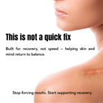 Lavender essential oil for gradual skin improvement and body balance, not a quick fix solution