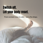 Person relaxing in bed using lavender essential oil for better sleep, calmness, and stress relief