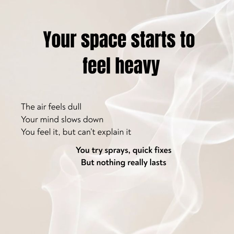 Heavy indoor air concept showing dull environment and mental fatigue caused by stagnant space