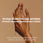 Luxury botanical wellness creative featuring cypress essential oil messaging focused on restorative massage, circulation wellness, body comfort, and balancing self-care rituals.