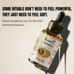 Premium Swastik Rosewood Essential Oil bottle styled in luxury botanical wellness aesthetics for emotional balance, gentle skincare, and restorative self-care rituals.