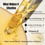 sweet almond oil composition oleic acid linoleic acid vitamin e for skin barrier support