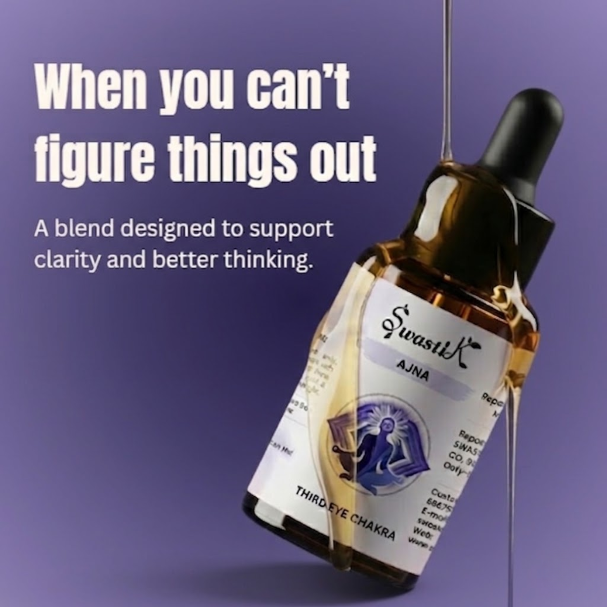 Third Eye Chakra Essential Oil – Ajna Blend for Clarity and Third Eye - Image 1