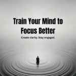 calm focused person in minimal environment representing clarity concentration and sustained attention