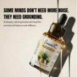 Premium Swastik Vetiver Essential Oil bottle styled in luxury botanical wellness aesthetics for grounding aromatherapy, meditation, and emotional balance rituals.