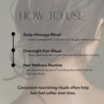 Amla oil usage guide featuring scalp massage rituals, overnight oiling routines, warm oil therapy, and restorative Ayurvedic hair wellness practices.