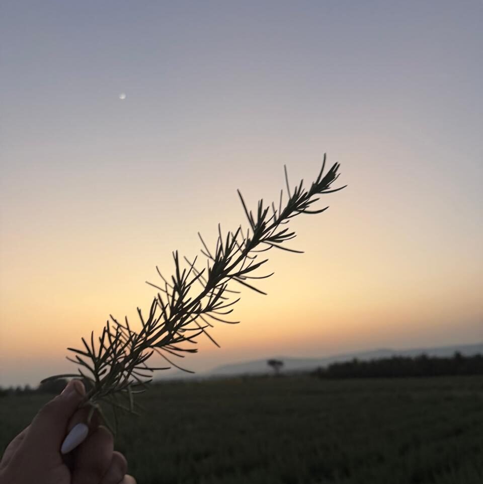 Comparison of properly dried rosemary and over-dried rosemary